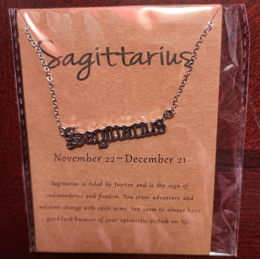 Stainless steel Sagittarius necklace